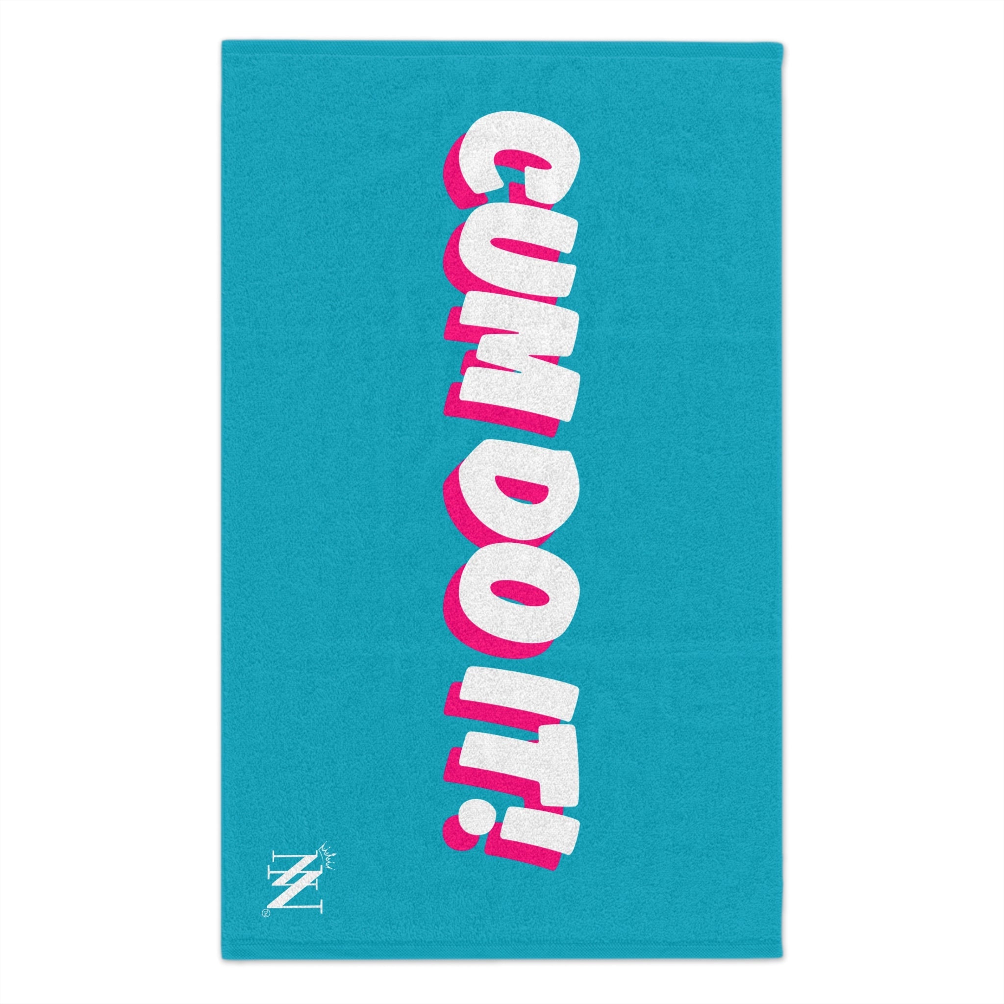 Cum Do It! Teal | Mix & Match Soft Fun-Flirty Lovers’ Towels