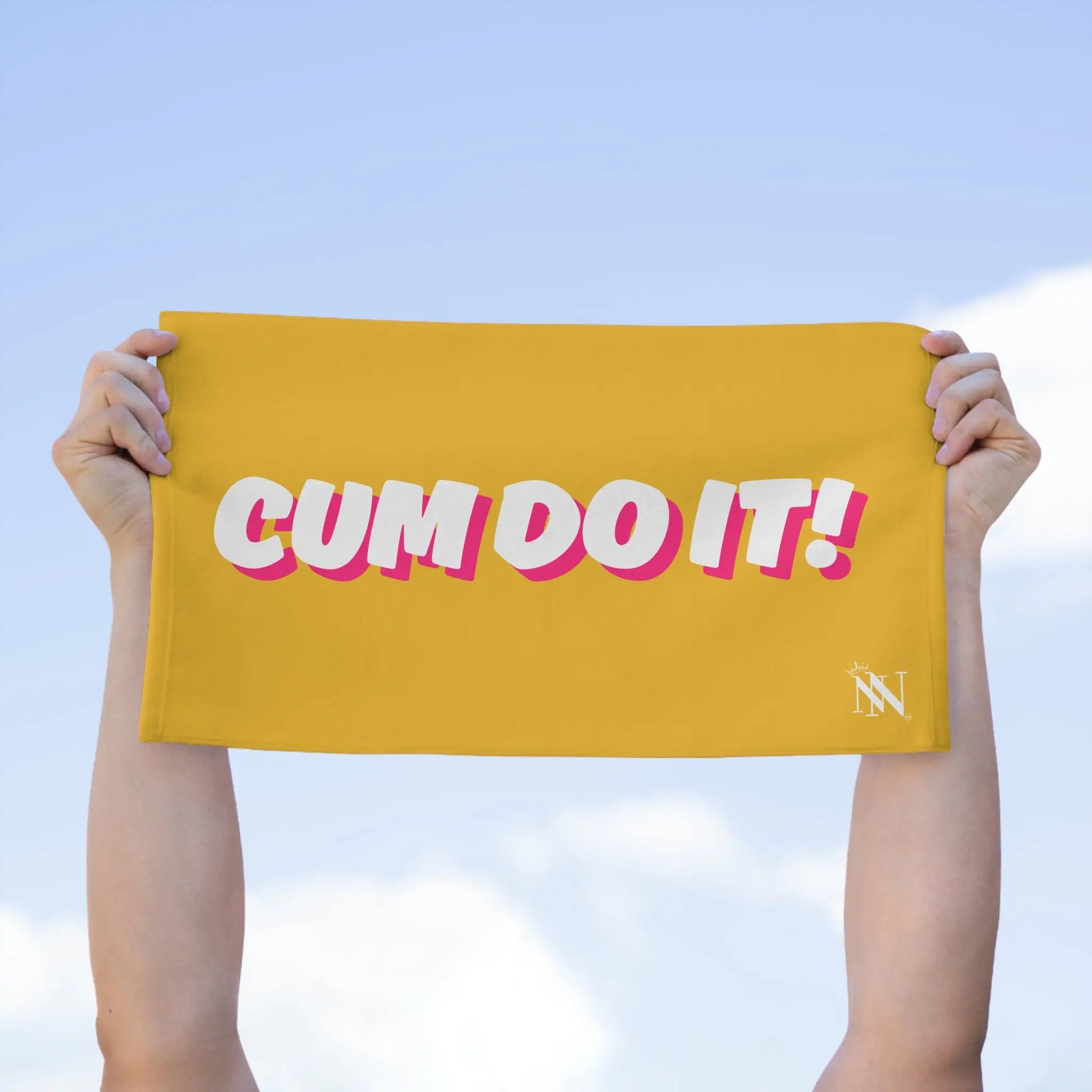 Cum Do It! Yellow | Mix & Match Soft Fun-Flirty Lovers’ Towels