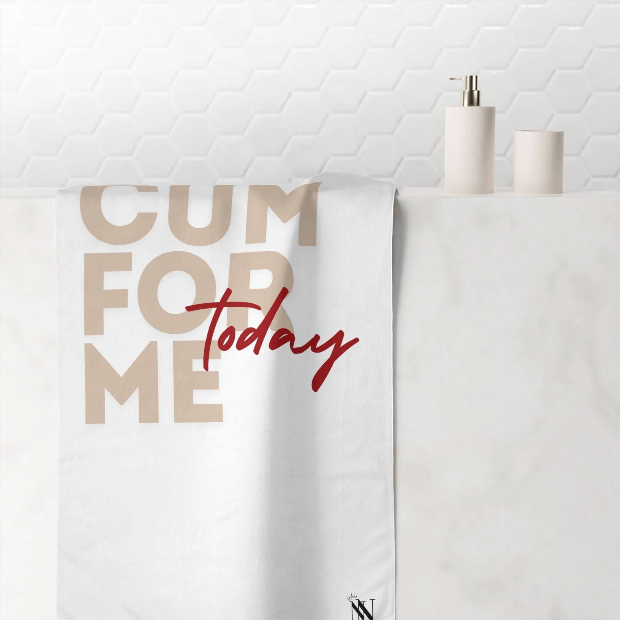 Cum For Me Today | Mix & Match Naughty XL Fun-Flirty Lovers’ Towels