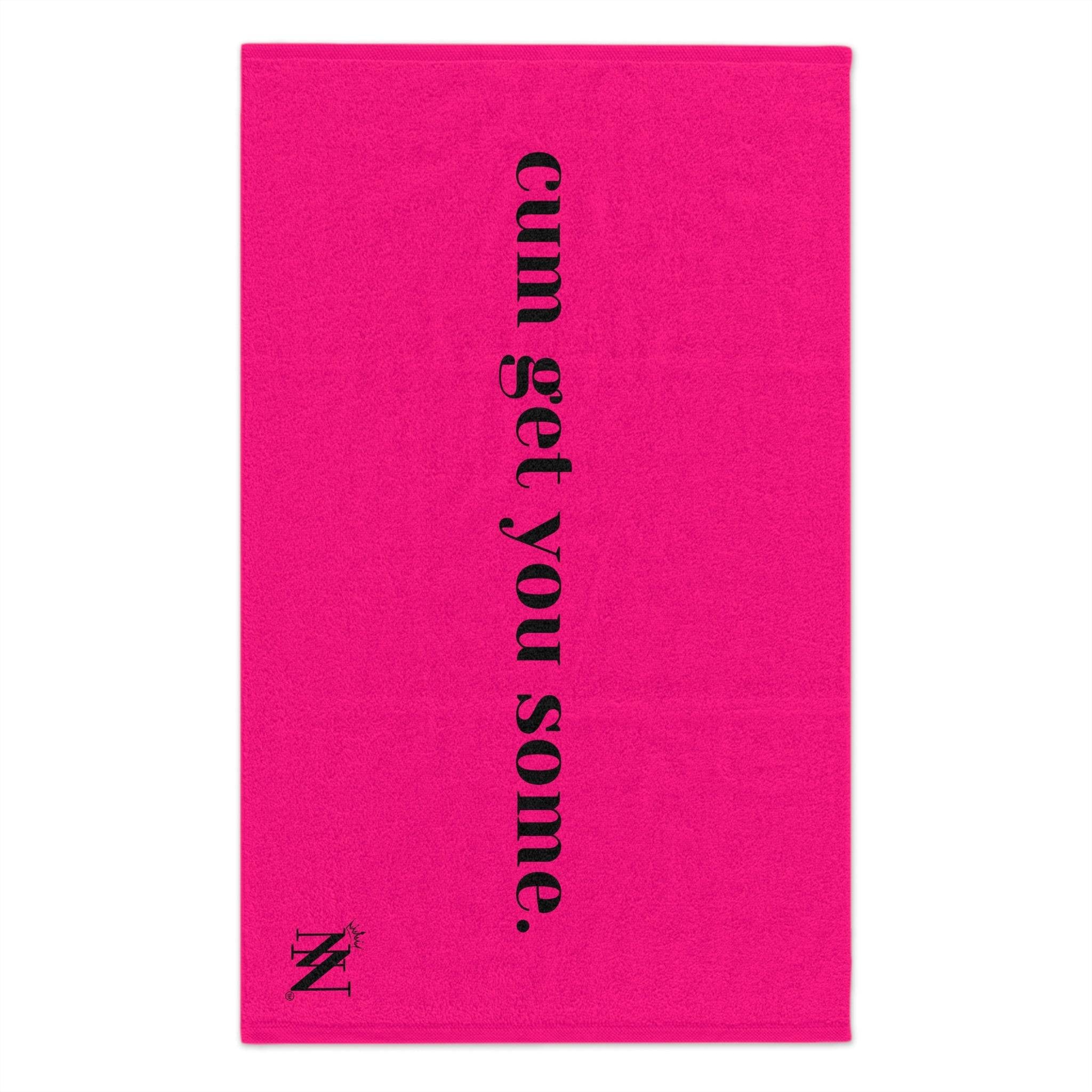 Cum Get You Some. Pink | Mix & Match Soft Sex Towels | Flirty Lovers’ Gifts