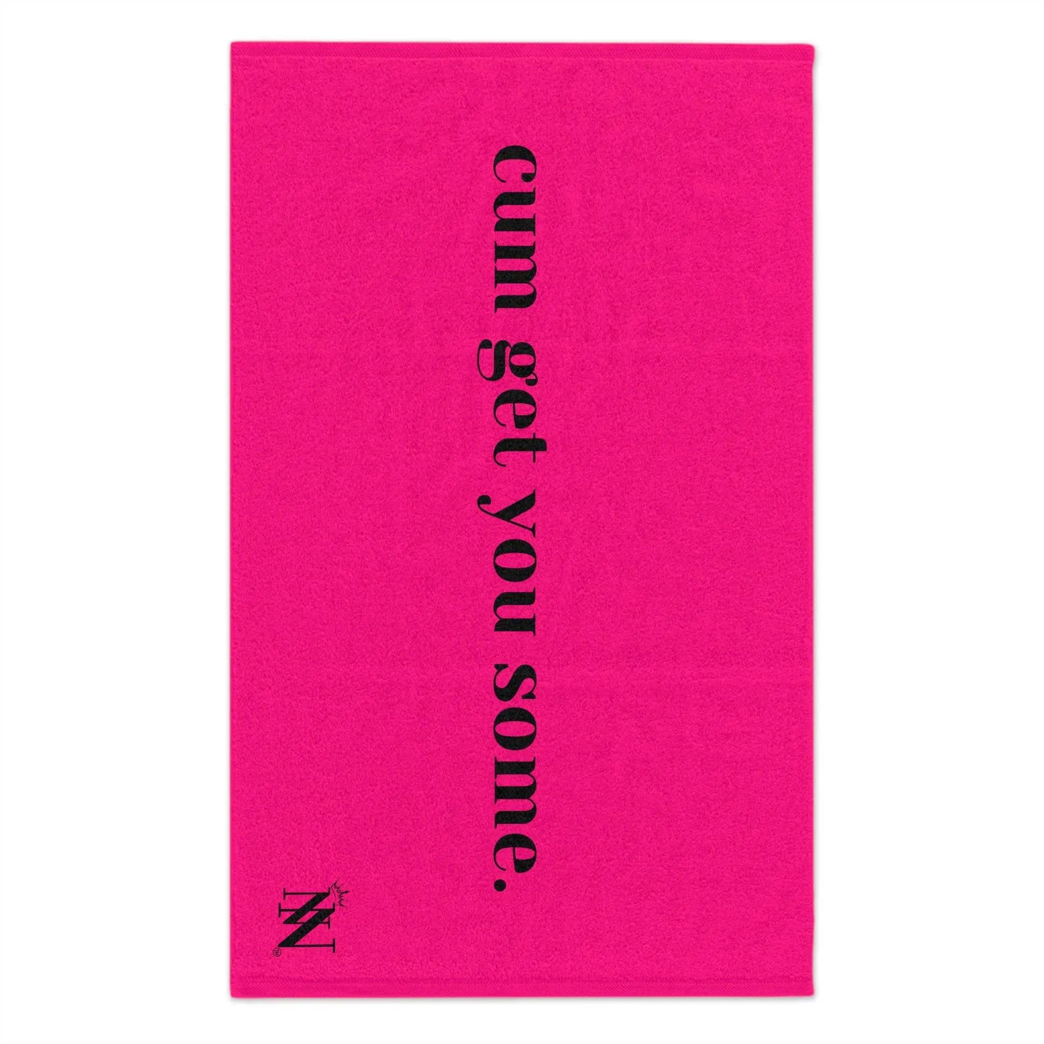 Cum Get You Some. Pink | Mix & Match Soft Sex Towels | Flirty Lovers’ Gifts