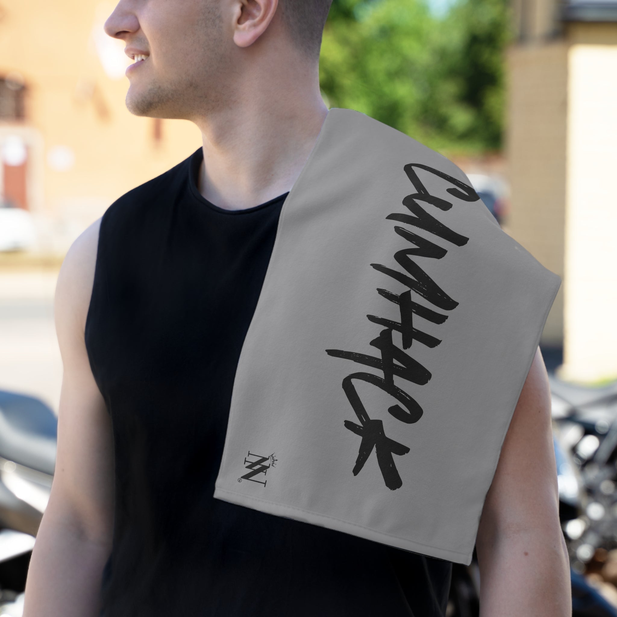 Cum Hack Grey | Mix & Match Soft Fun-Flirty Lovers’ Towels