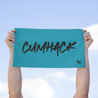 Cum Hack Teal | Mix & Match Soft Fun-Flirty Lovers’ Towels