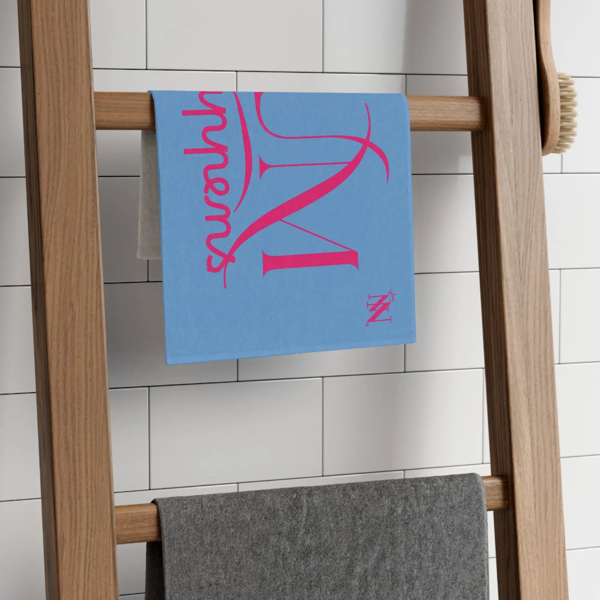 Cum Happens Light Blue | Mix & Match Soft Fun-Flirty Lovers’ Towels