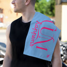 Cum Happens Light Blue | Mix & Match Soft Fun-Flirty Lovers’ Towels