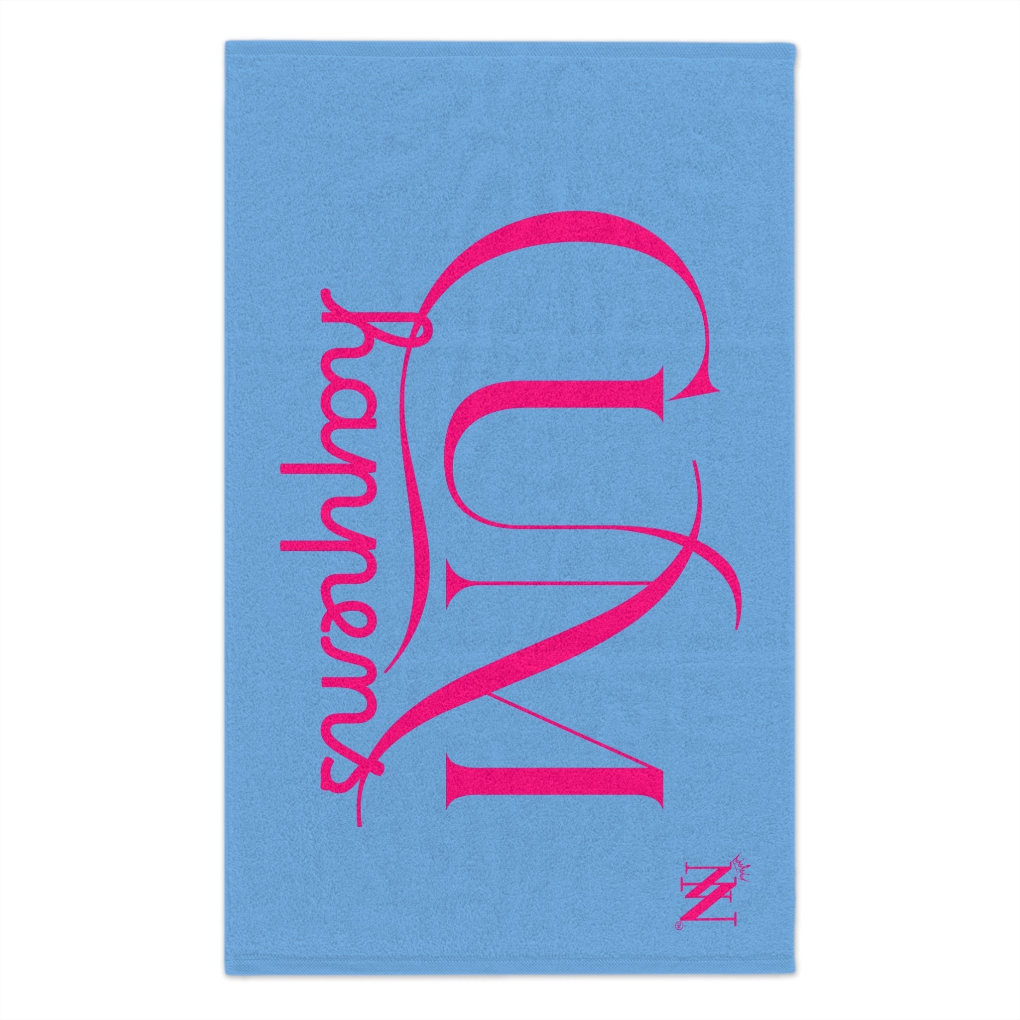 Cum Happens Light Blue | Mix & Match Soft Fun-Flirty Lovers’ Towels