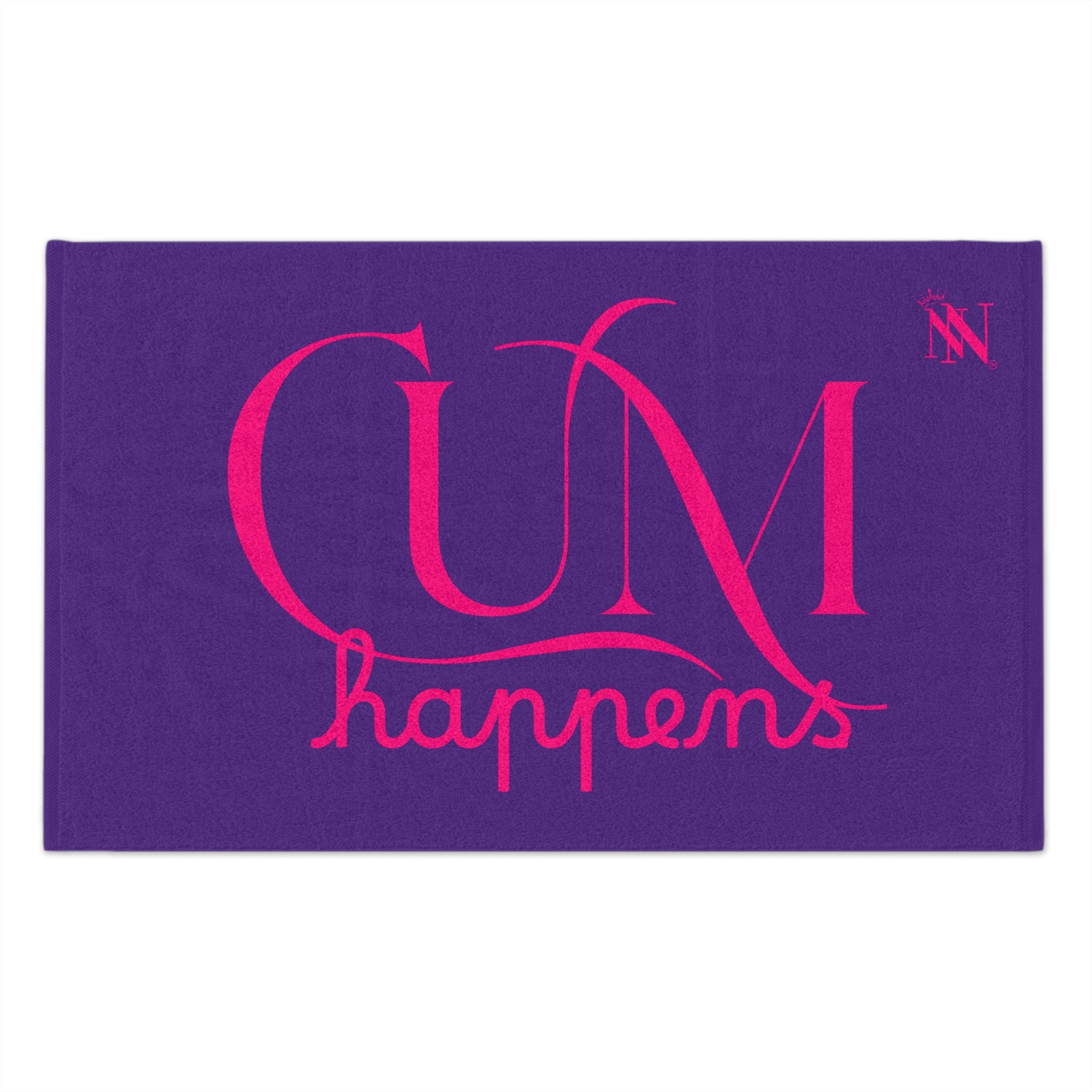 Cum Happens Purple | Mix & Match Soft Fun-Flirty Lovers’ Towels