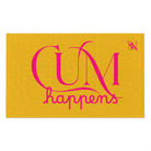 Cum Happens Yellow | Mix & Match Soft Fun-Flirty Lovers’ Towels