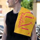Cum Happens Yellow | Mix & Match Soft Fun-Flirty Lovers’ Towels