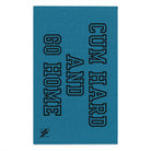 Cum Hard and Go Home Blue Mix & Match Soft Sex Towels | Naughty Lovers’ Gifts