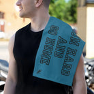 Cum Hard and Go Home Blue Mix & Match Soft Sex Towels | Naughty Lovers’ Gifts