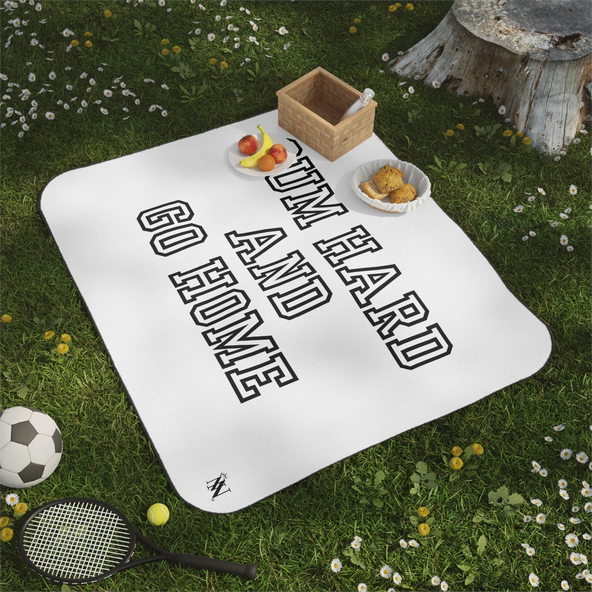 Cum Hard and Go Home | Mix Match Fun-Flirty Lovers’ Water-Resistant Blankets