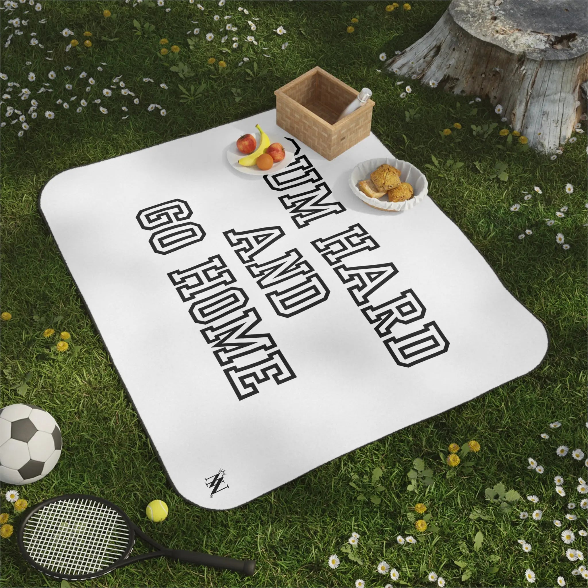 Cum Hard and Go Home | Mix Match Fun-Flirty Lovers’ Water-Resistant Blankets