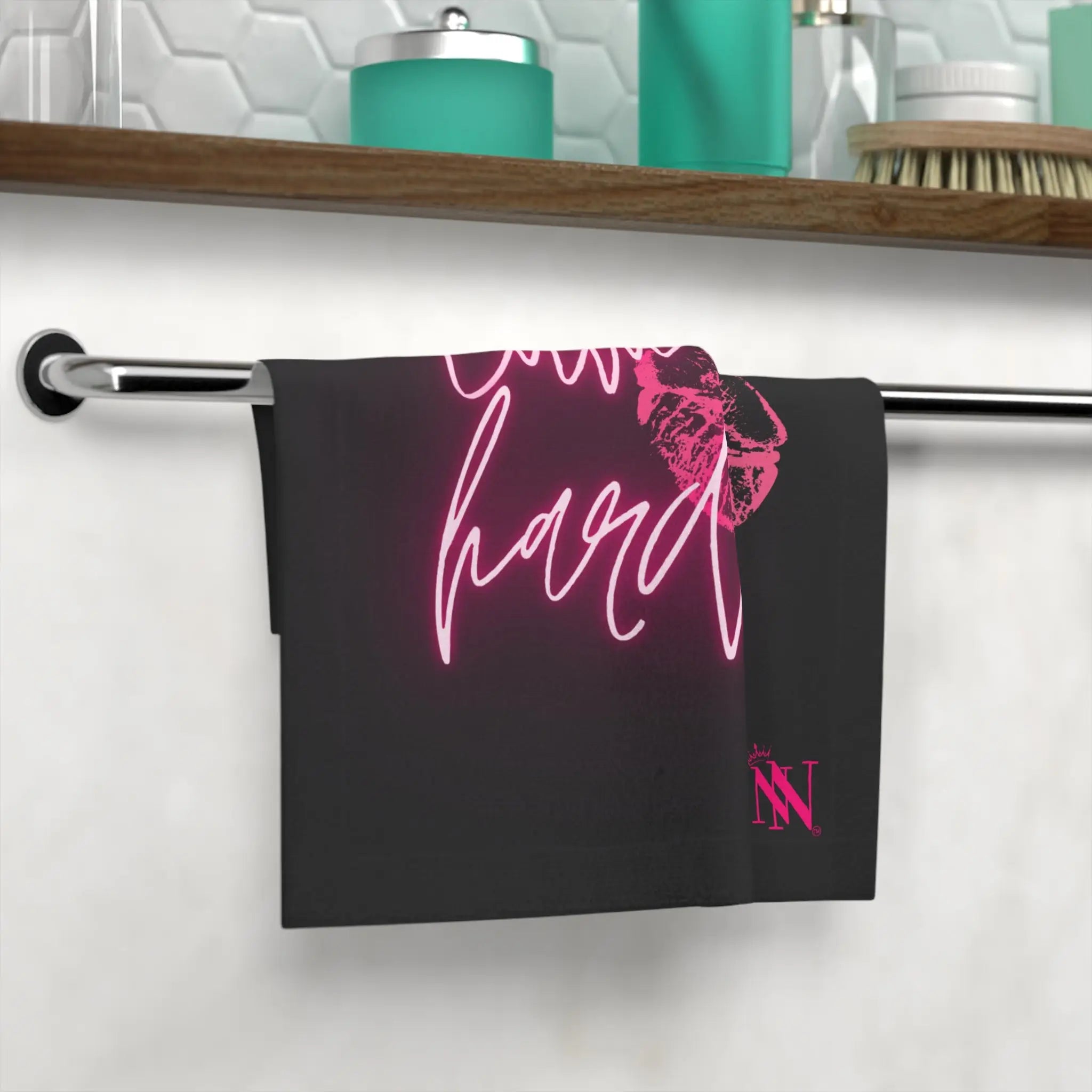 Cum Hard! Kiss Mark | Mix & Match Lils’ Fun-Flirty Lovers’ Towels
