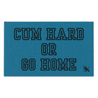 Cum Hard or Go Home Blue Mix & Match Soft Sex Towels | Naughty Lovers’ Gifts