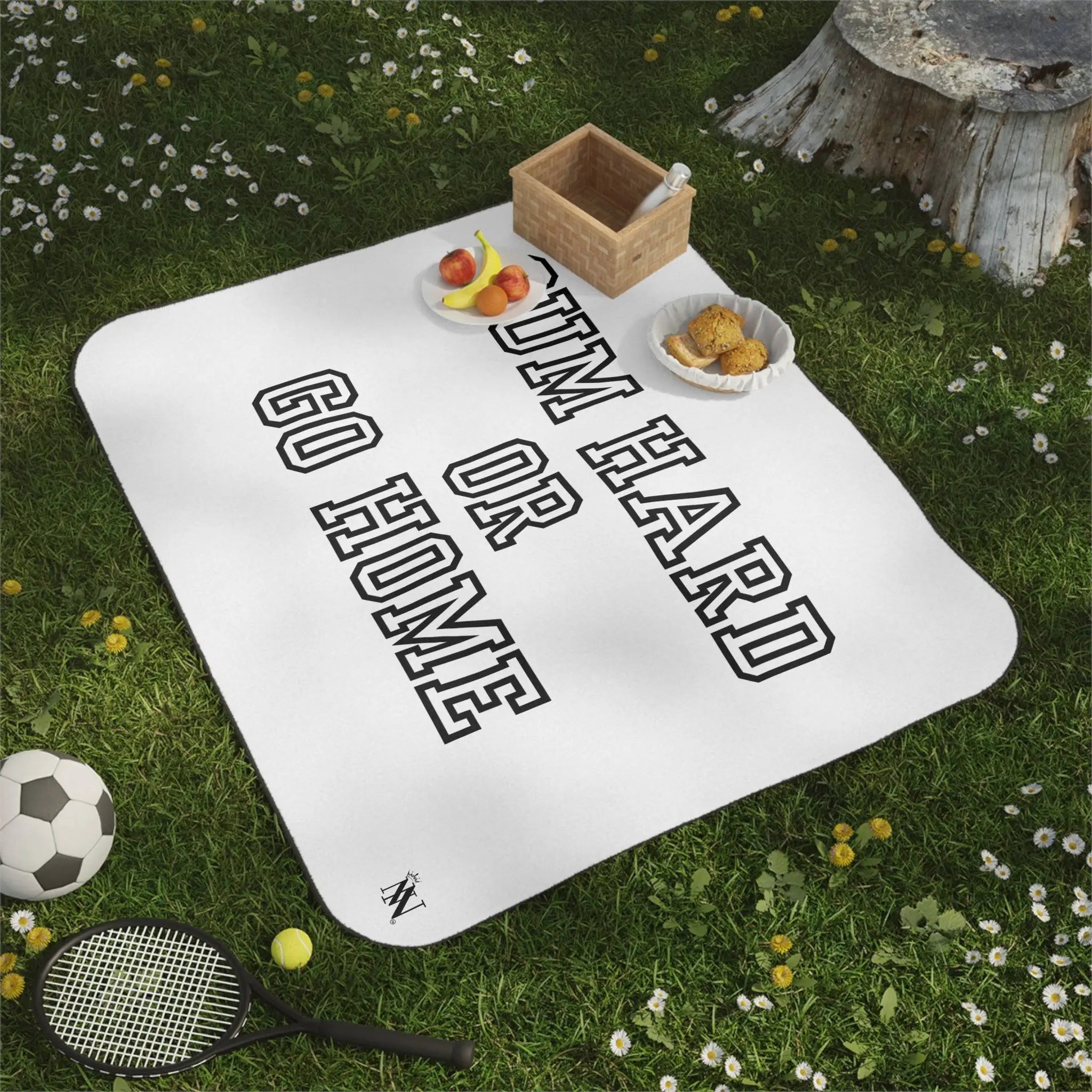 Cum Hard or Go Home | Mix Match Fun-Flirty Lovers’ Water-Resistant Blankets