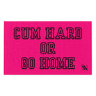 Cum Hard or Go Home Pink Mix & Match Soft Sex Towels | Naughty Lovers’ Gifts