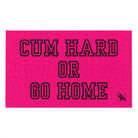Cum Hard or Go Home Pink Mix & Match Soft Sex Towels | Naughty Lovers’ Gifts