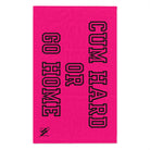 Cum Hard or Go Home Pink Mix & Match Soft Sex Towels | Naughty Lovers’ Gifts