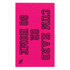 Cum Hard or Go Home Pink Mix & Match Soft Sex Towels | Naughty Lovers’ Gifts