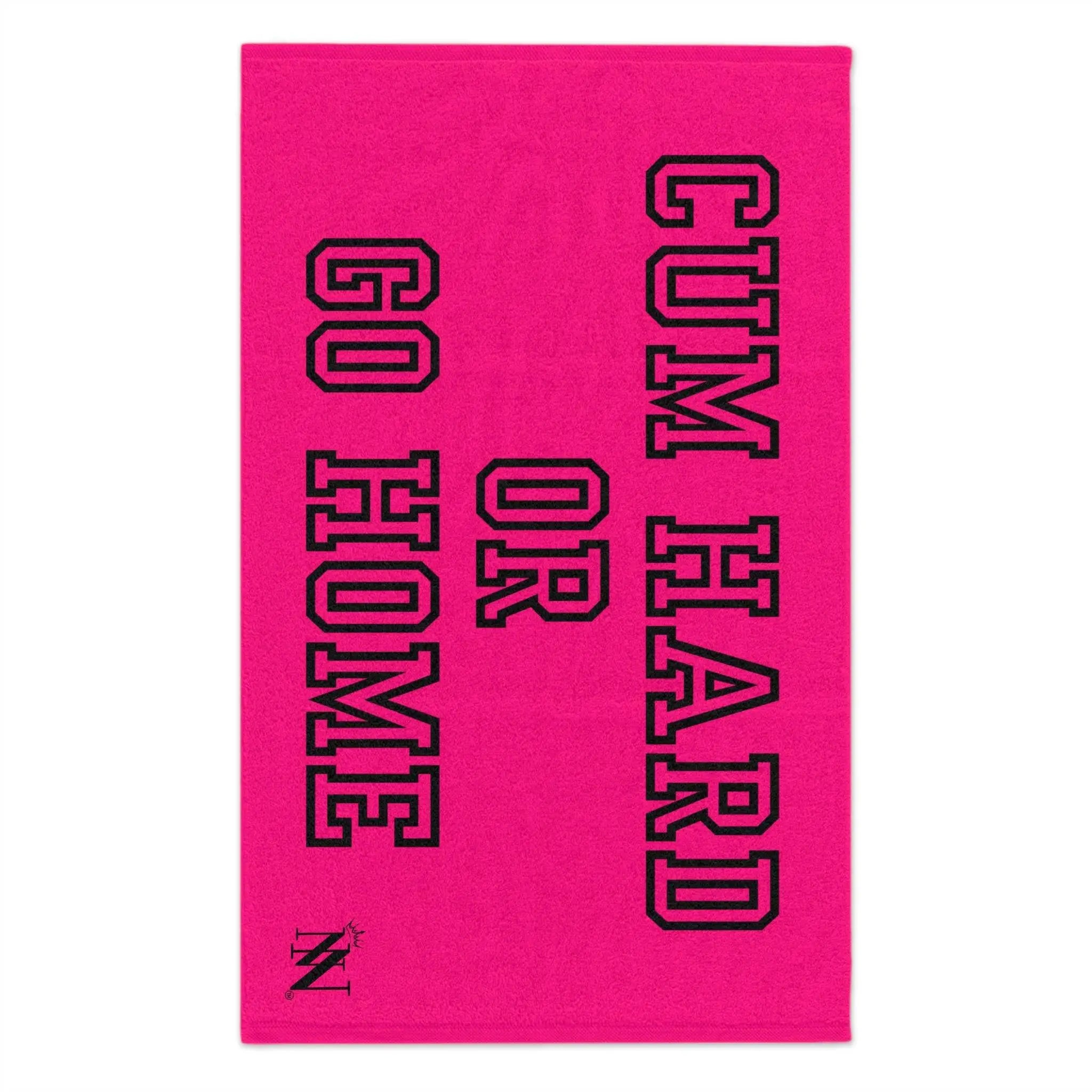 Cum Hard or Go Home Pink Mix & Match Soft Sex Towels | Naughty Lovers’ Gifts