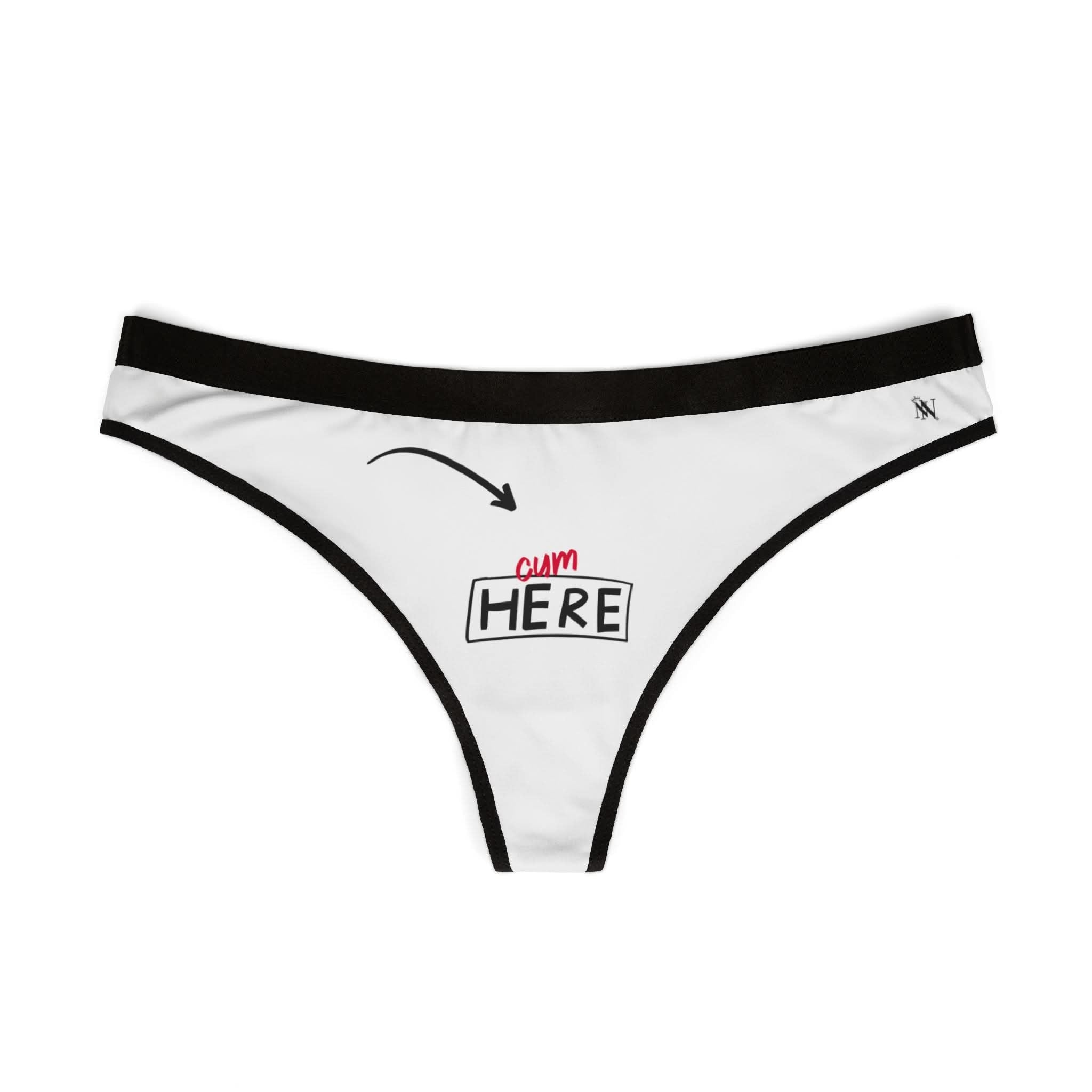 Cum Here Mix Match Women’s Thong Sex Panties | Playful Gifts