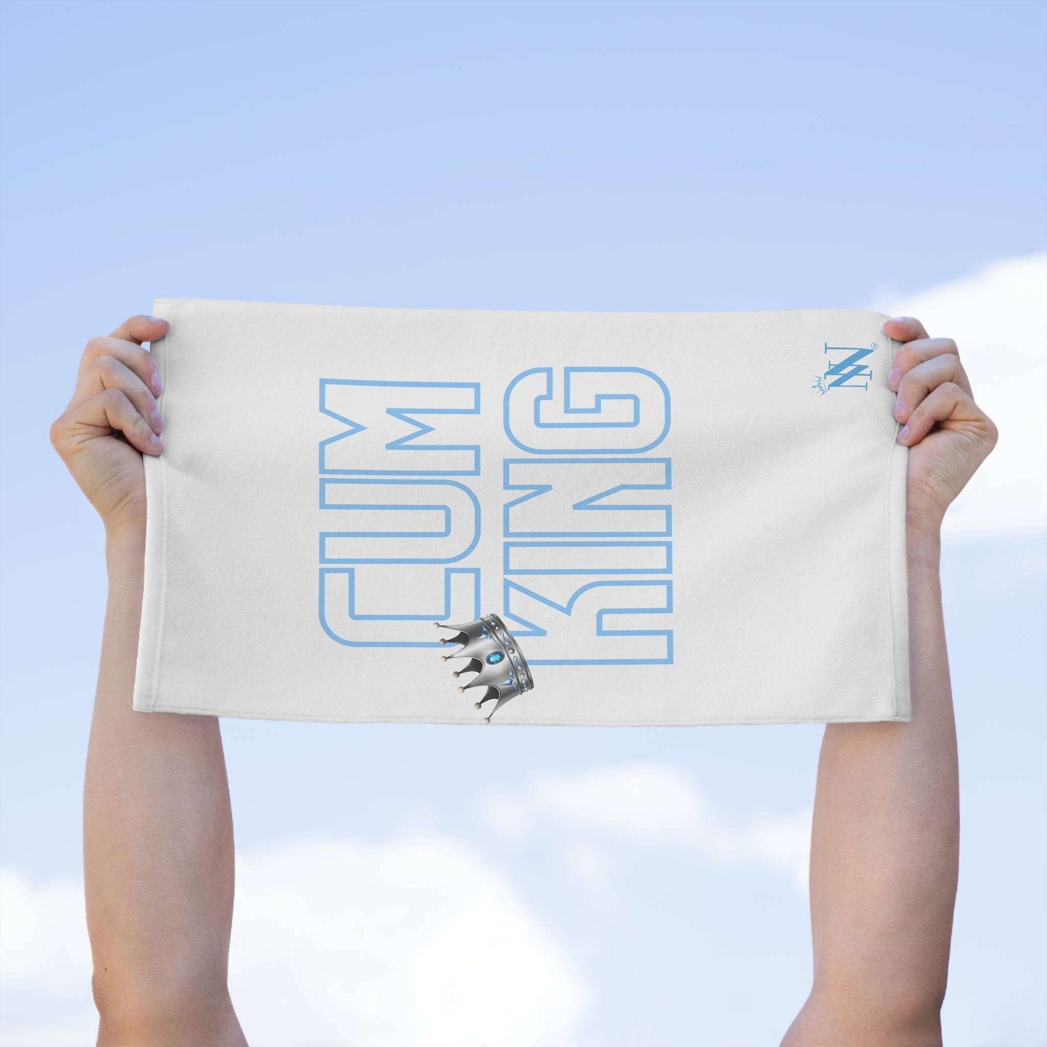 Cum King White | Mix & Match Soft Fun-Flirty Lovers’ Towels