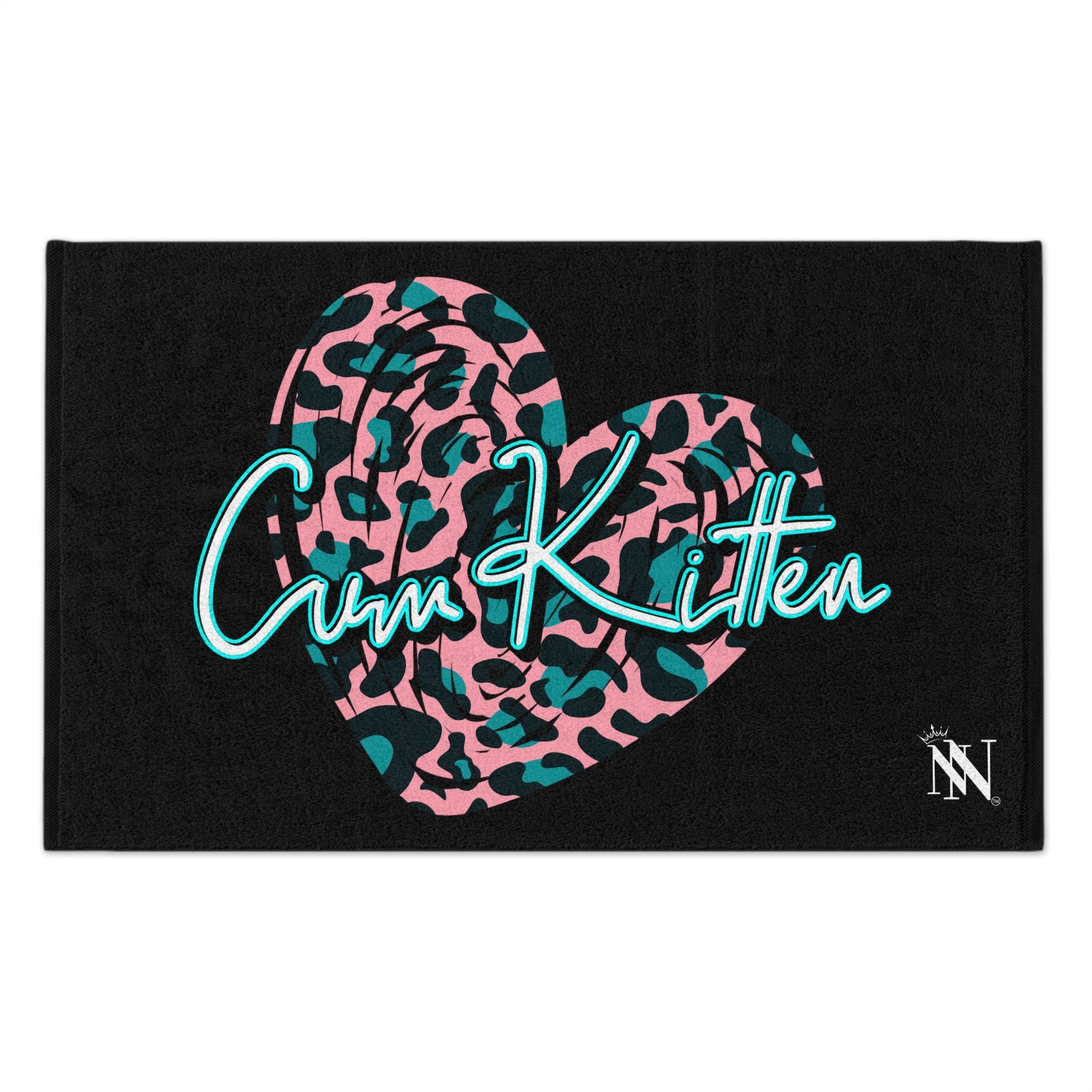 Cum Kitten Black | Mix & Match Soft Fun-Flirty Lovers’ Towels