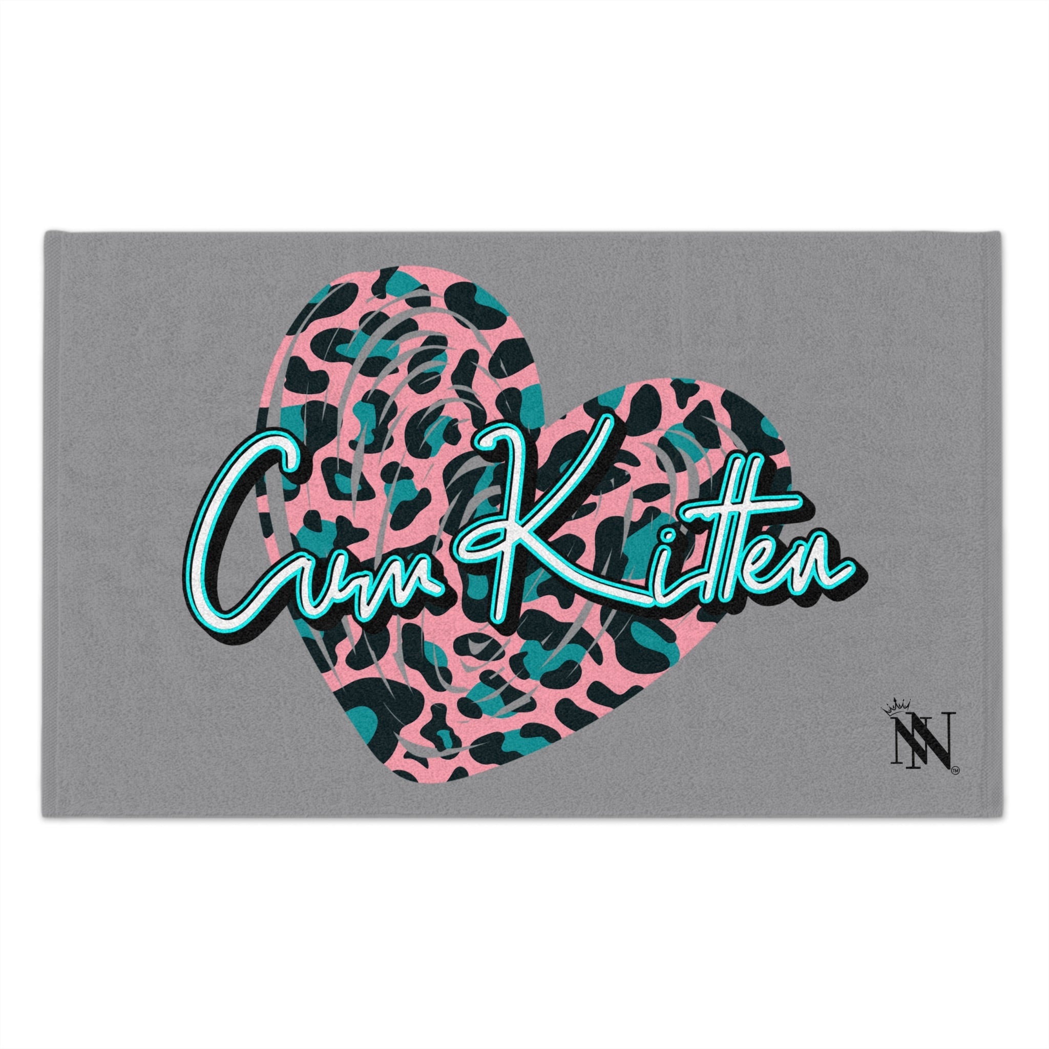 Cum Kitten Grey | Mix & Match Soft Fun-Flirty Lovers’ Towels