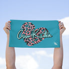 Cum Kitten Teal | Mix & Match Soft Fun-Flirty Lovers’ Towels