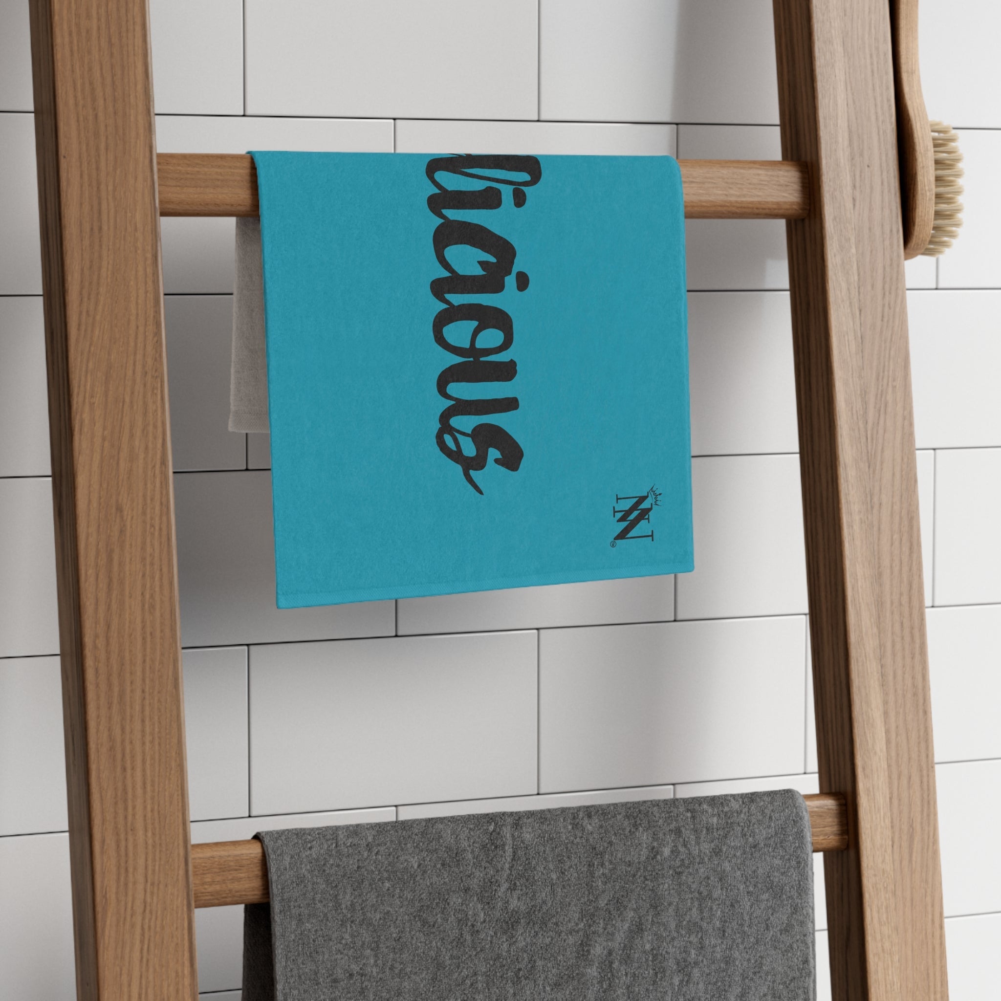 Cum-licious Teal | Mix & Match Soft Fun-Flirty Lovers’ Towels