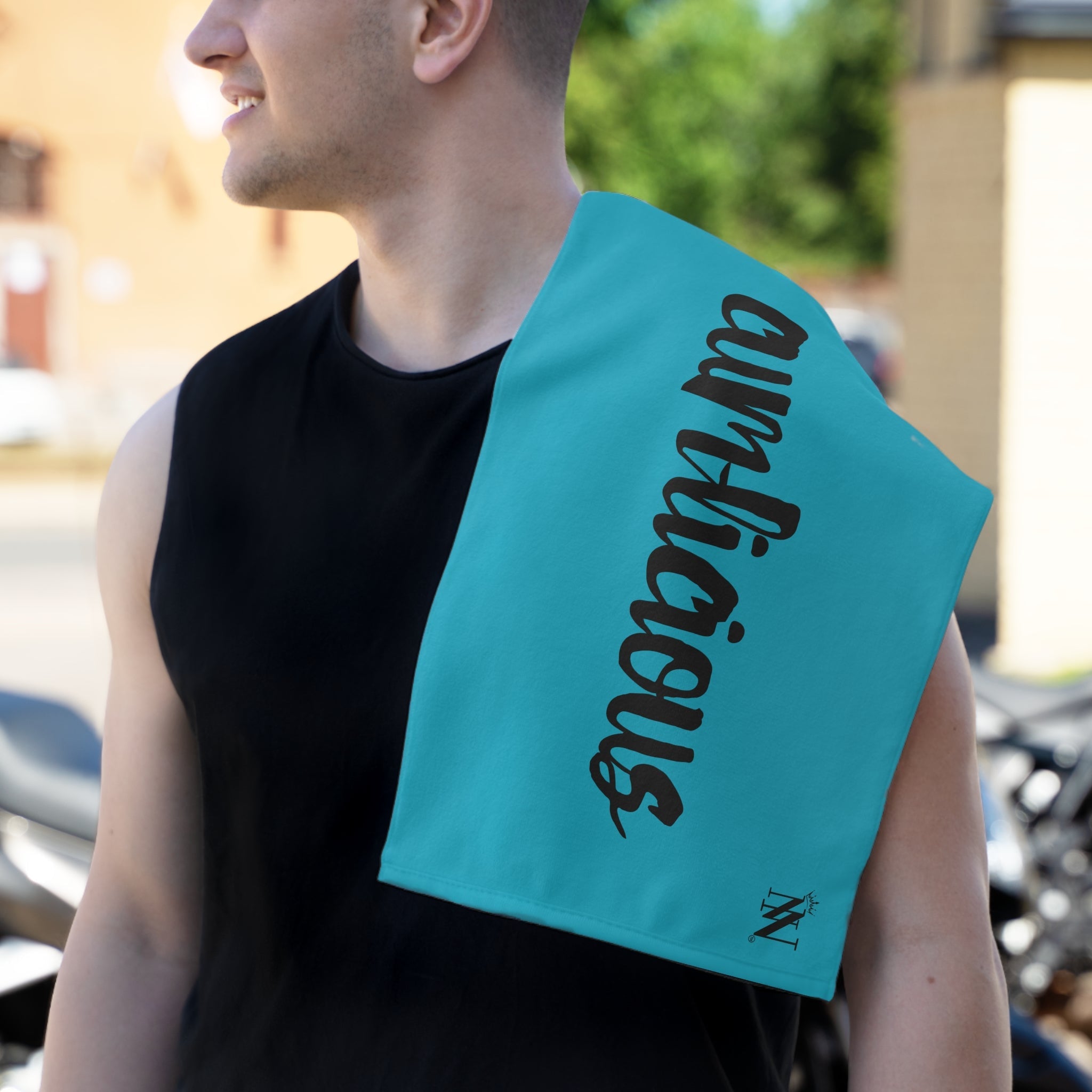 Cum-licious Teal | Mix & Match Soft Fun-Flirty Lovers’ Towels