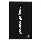 Cum of Course! Black Mix & Match Soft Sex Towels | Flirty Lovers’ Gifts