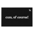 Cum of Course! Black Mix & Match Soft Sex Towels | Flirty Lovers’ Gifts