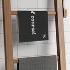 Cum of Course! Black Mix & Match Soft Sex Towels | Flirty Lovers’ Gifts