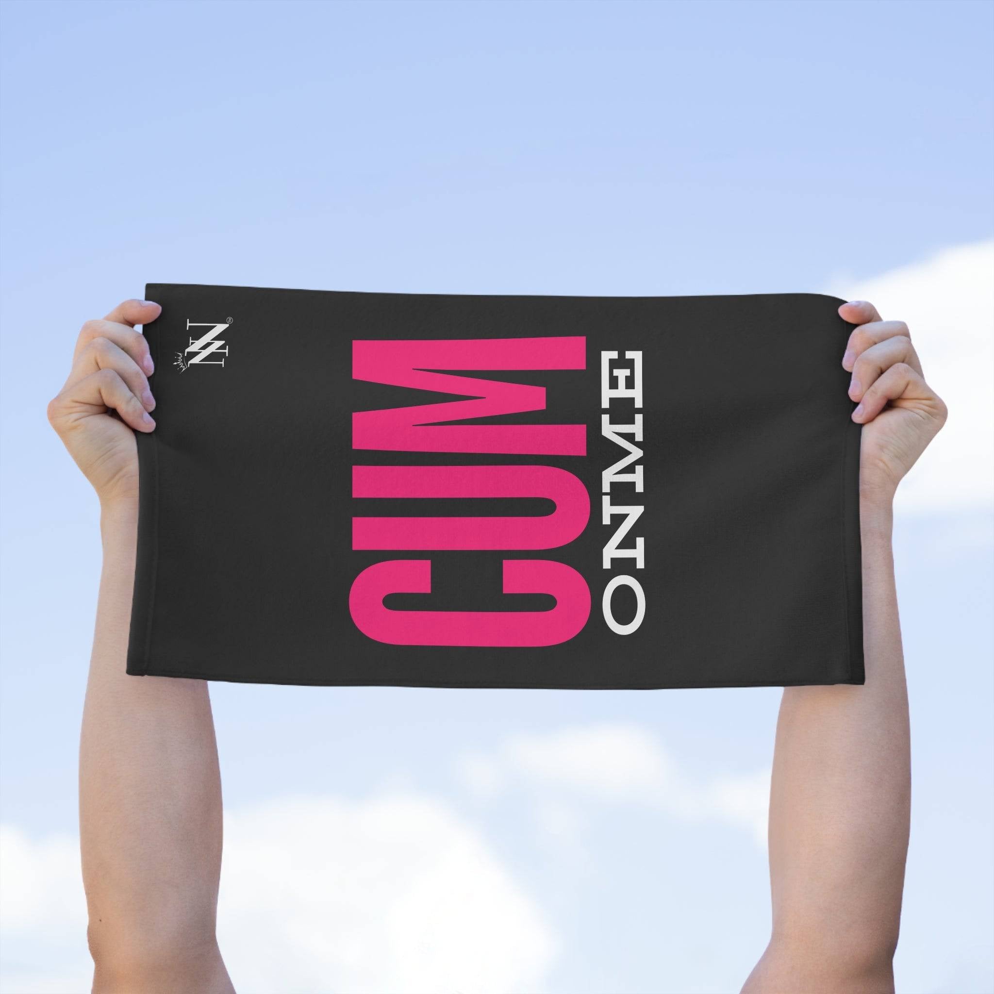 Cum On Me Black Mix & Match Soft Sex Towels | Flirty Lovers’ Gifts