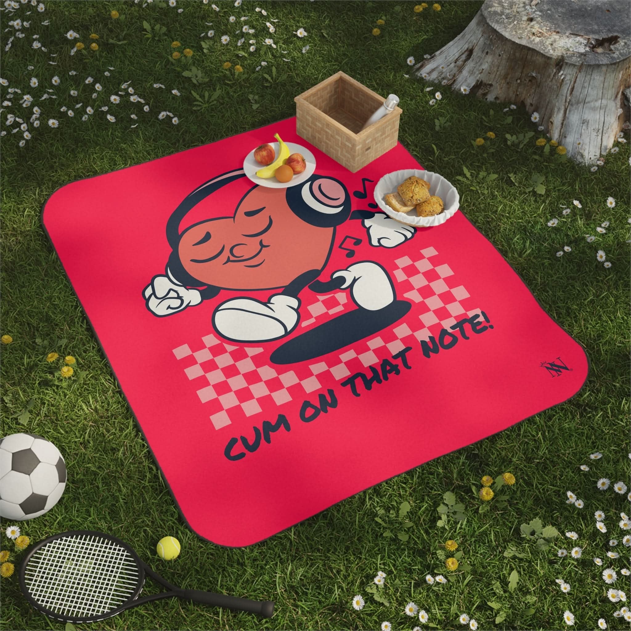 Cum On That Note! | Mix Match Fun-Flirty Lovers’ Water-Resistant Blankets