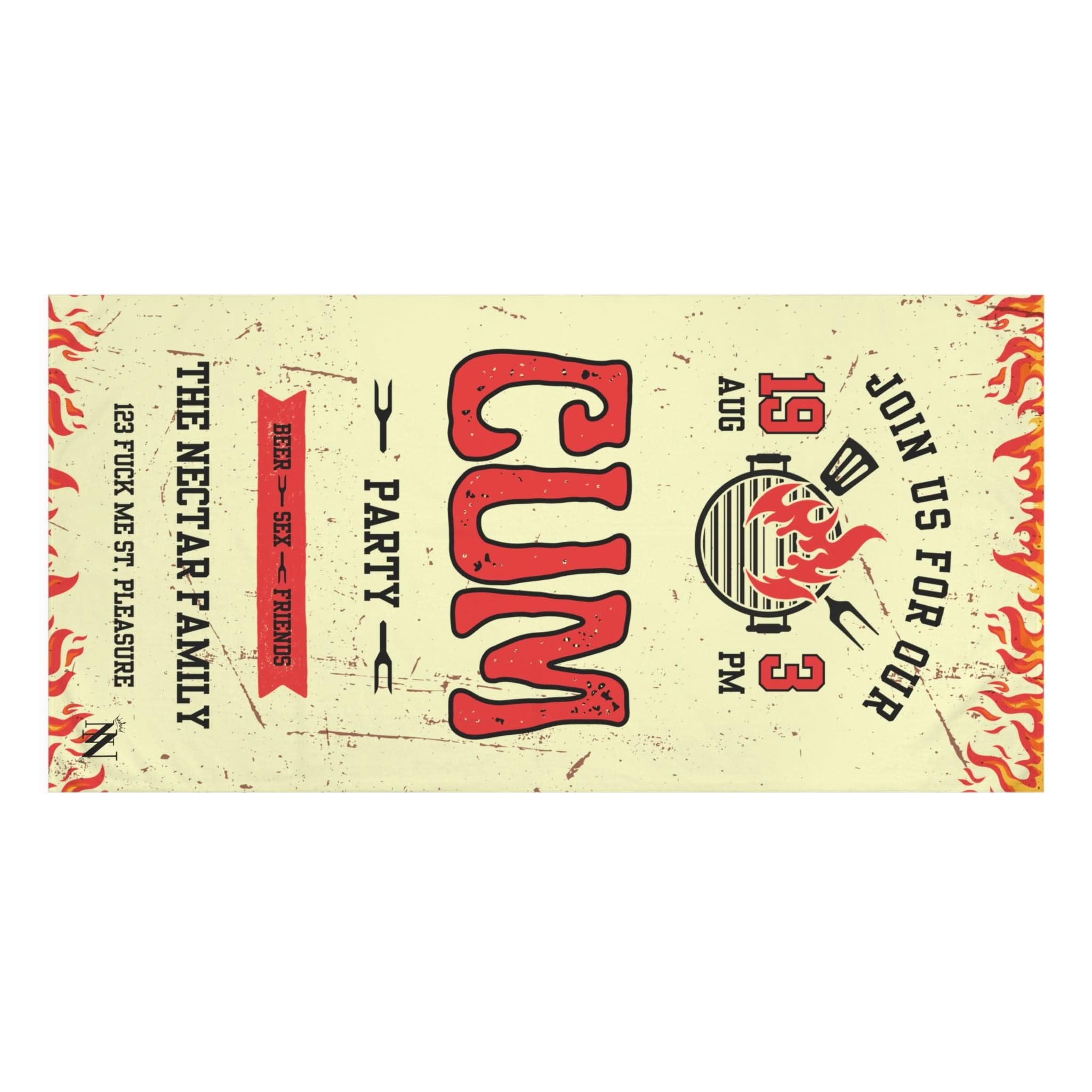 Cum Party BBQ | Mix & Match Naughty XL Fun-Flirty Lovers’ Towels