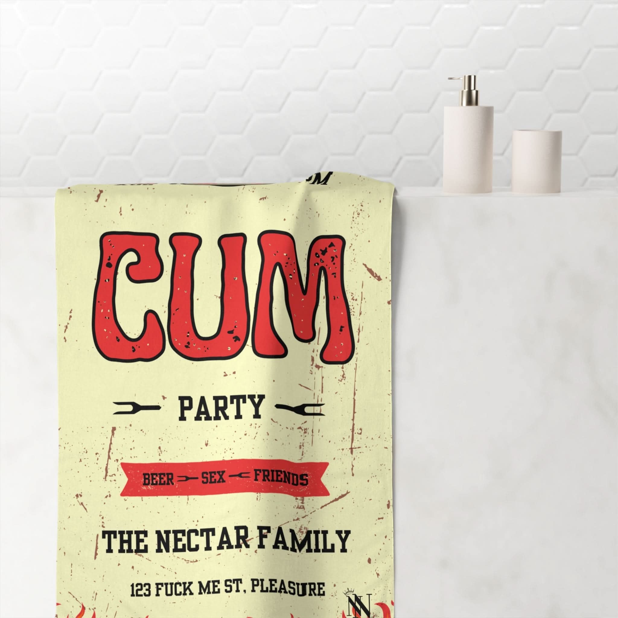 Cum Party BBQ | Mix & Match Naughty XL Fun-Flirty Lovers’ Towels