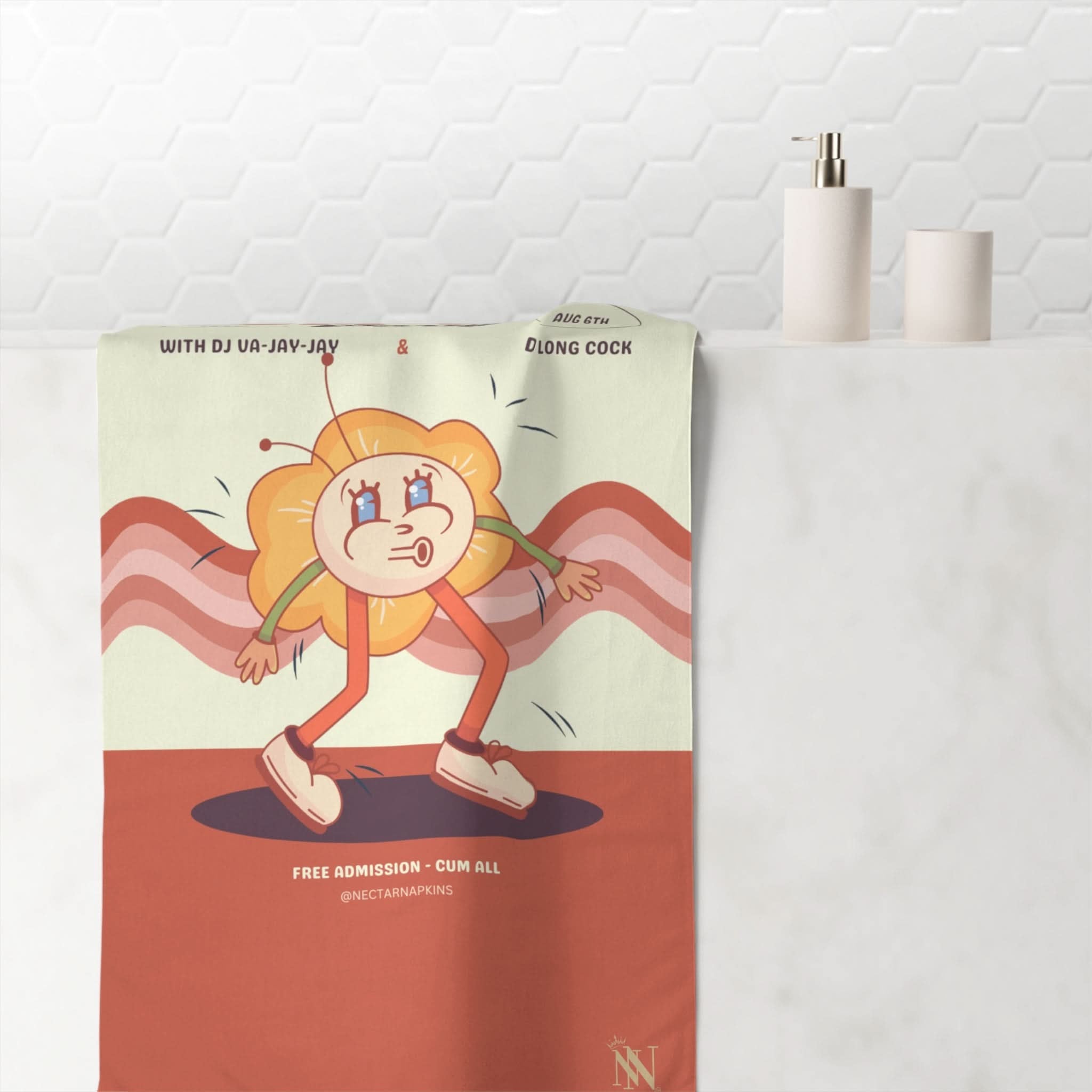 Cum-Cum Party | Mix & Match Naughty XL Fun-Flirty Lovers’ Towels