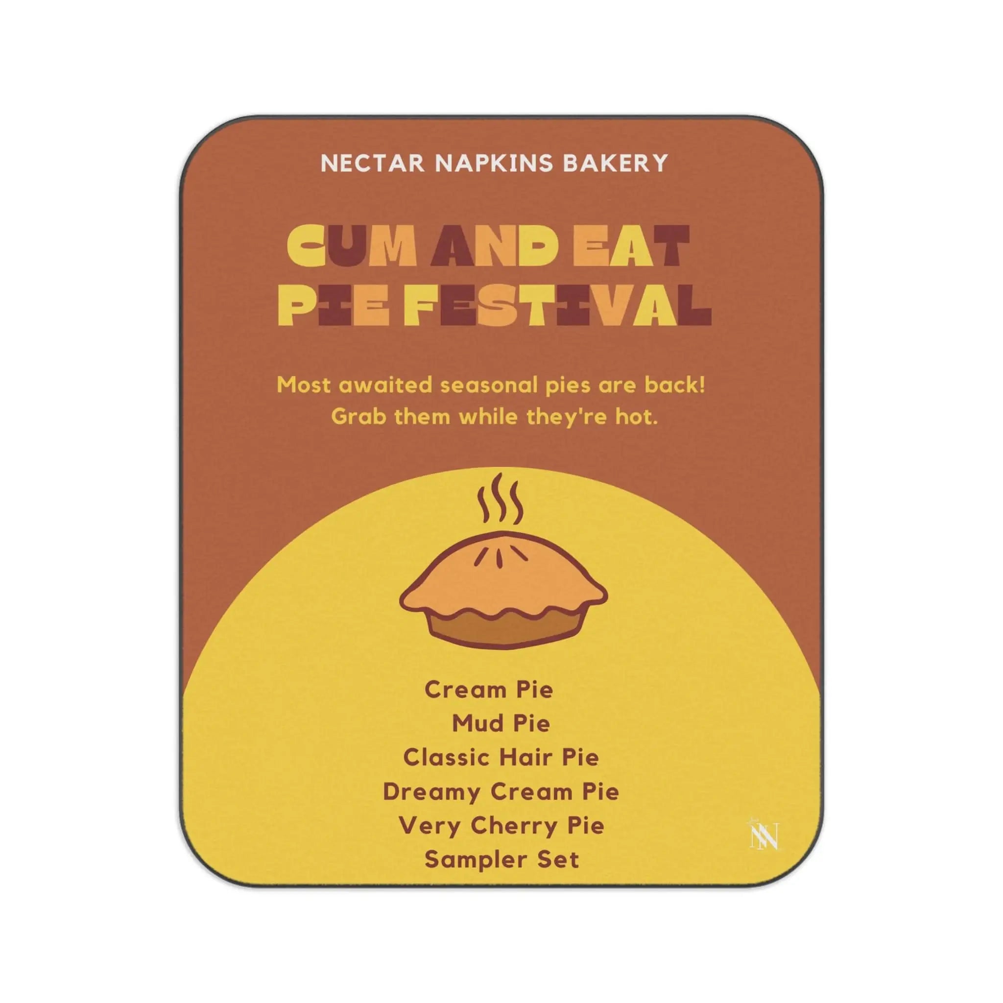 Cum Pie Festival | Mix Match Fun-Flirty Lovers’ Water-Resistant Blankets