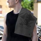 Cum Pirate Dark Grey Mix & Match Soft Sex Towels | Flirty Lovers’ Gifts