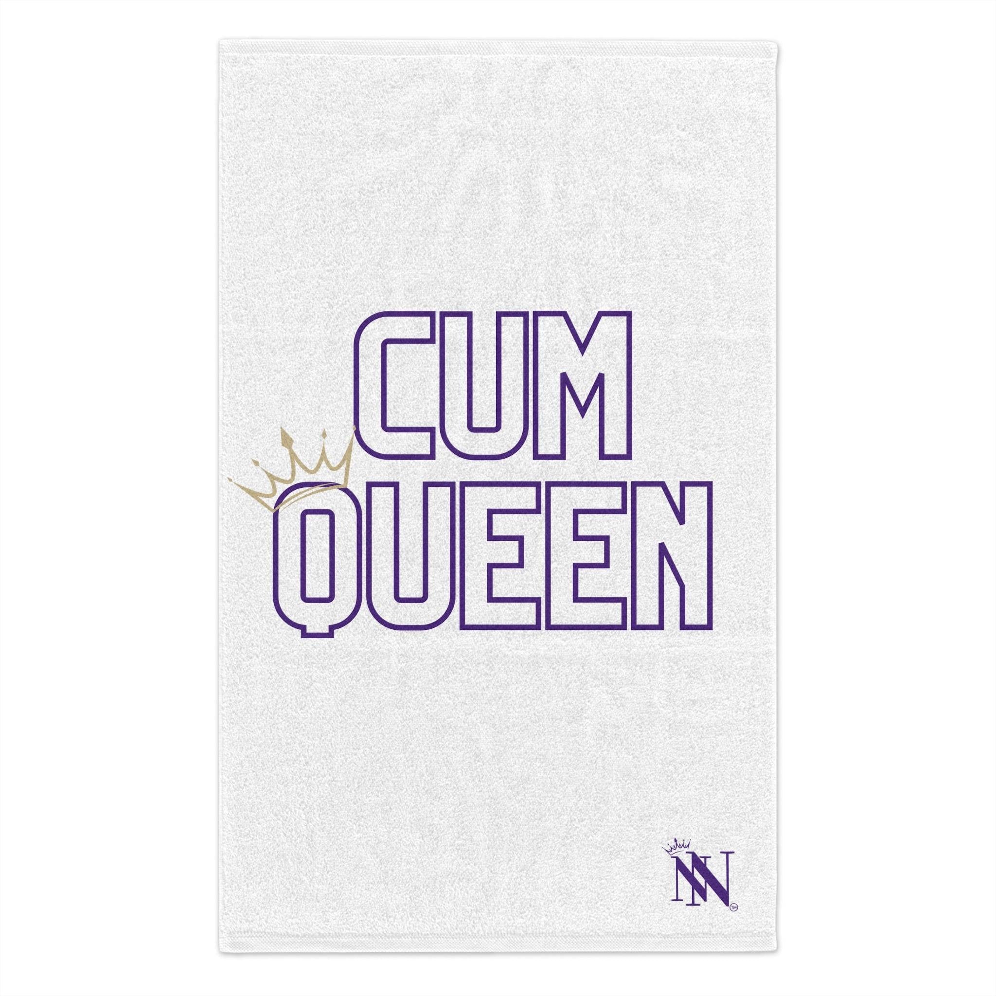 Cum Queen White | Mix & Match Soft Fun-Flirty Lovers’ Towels