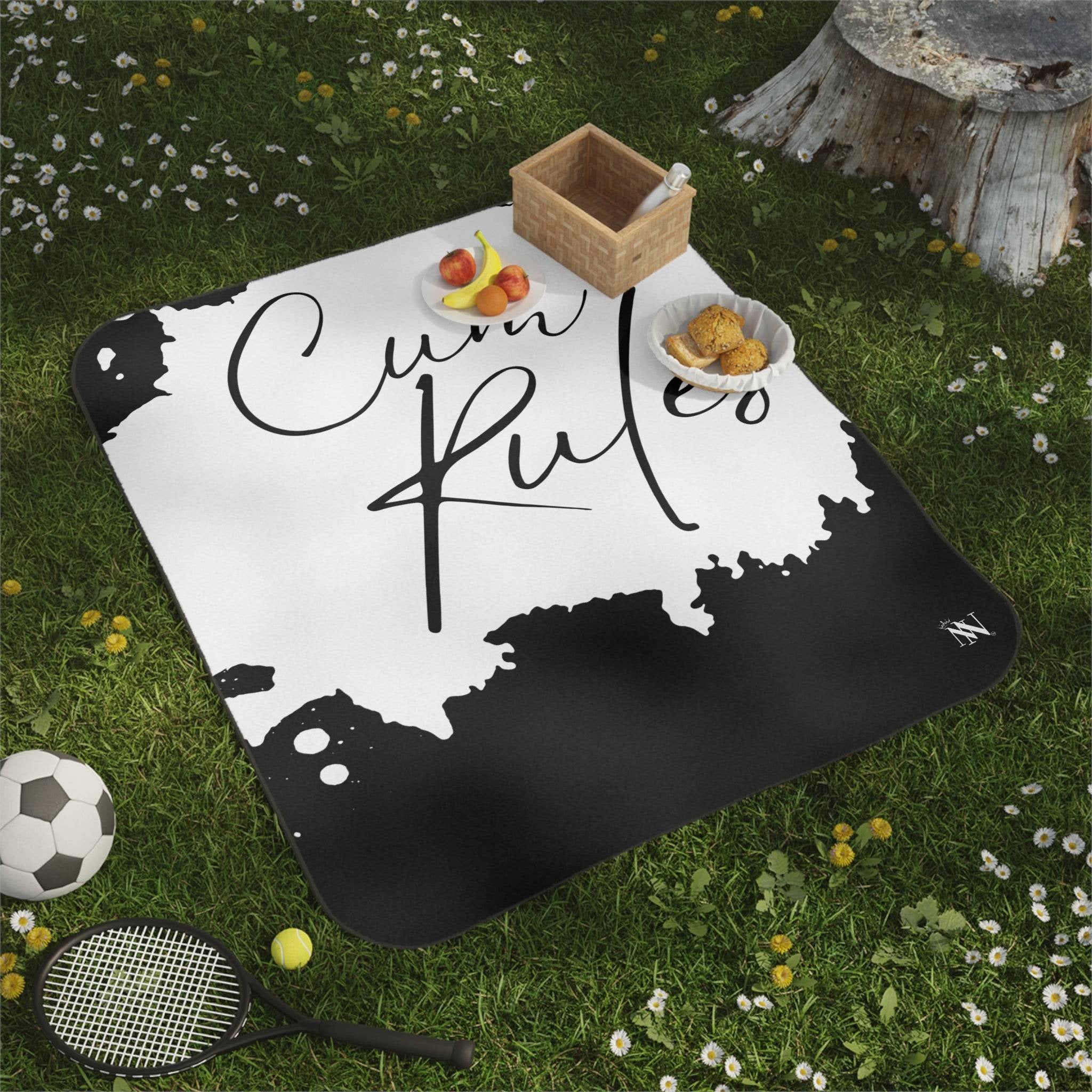 Cum Rules | Mix Match Fun-Flirty Lovers’ Water-Resistant Blankets