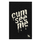 Cum See Me Black | Mix & Match Soft Fun-Flirty Lovers’ Towels