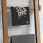 Cum See Me Black | Mix & Match Soft Fun-Flirty Lovers’ Towels