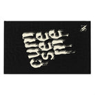 Cum See Me Black | Mix & Match Soft Fun-Flirty Lovers’ Towels