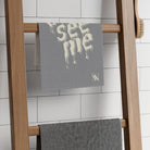Cum See Me Grey | Mix & Match Soft Fun-Flirty Lovers’ Towels