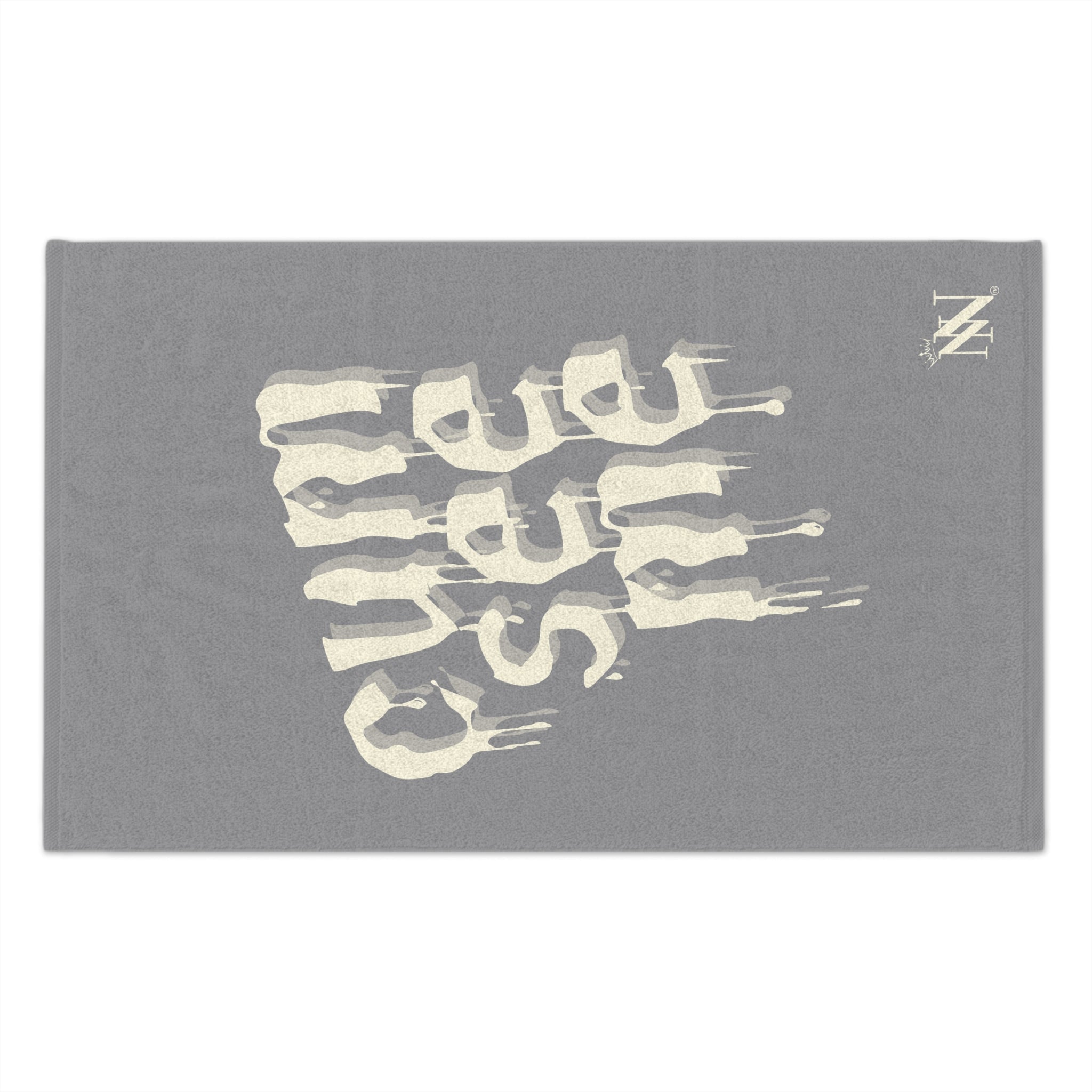 Cum See Me Grey | Mix & Match Soft Fun-Flirty Lovers’ Towels