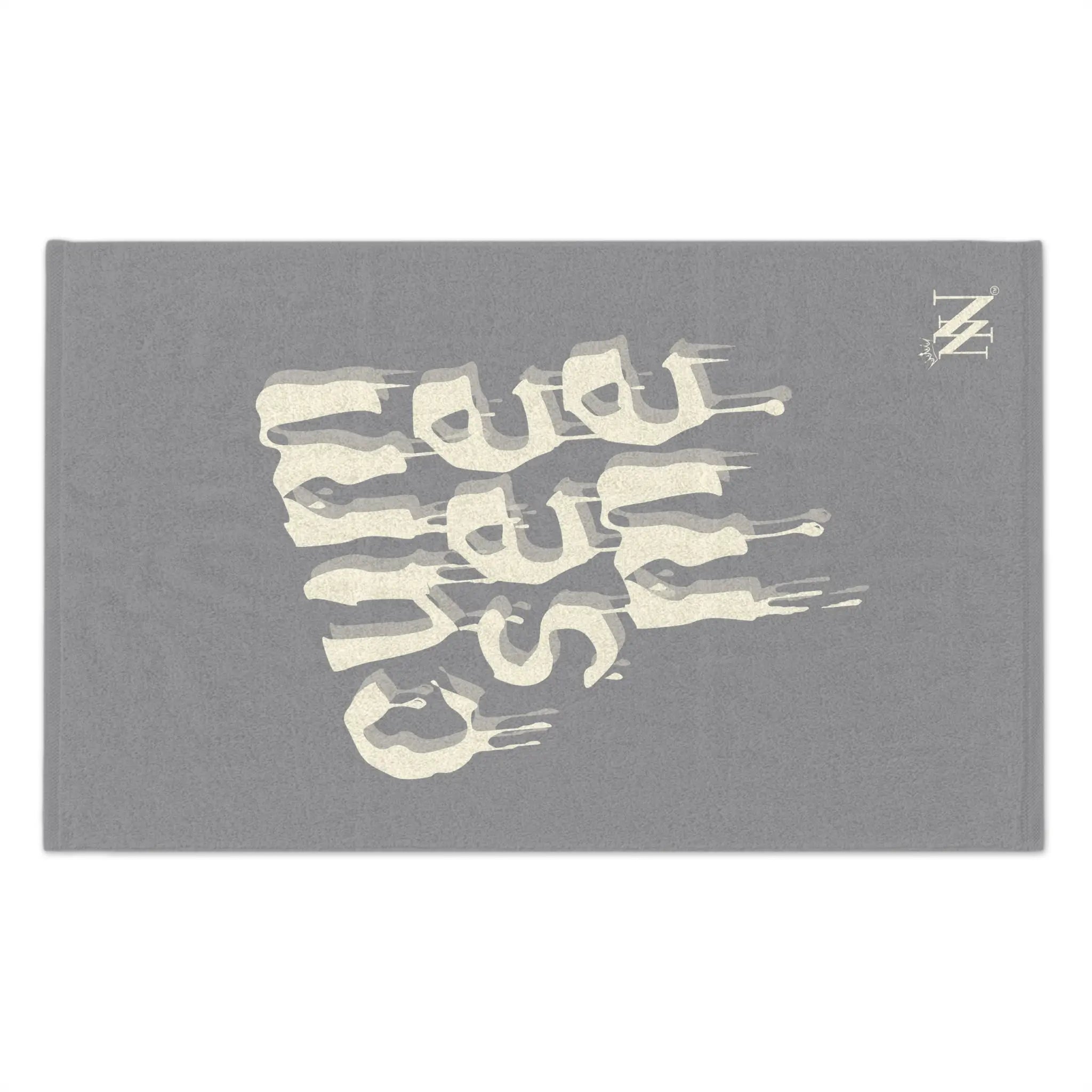 Cum See Me Grey | Mix & Match Soft Fun-Flirty Lovers’ Towels